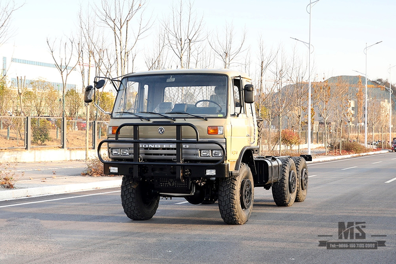 6×6 EQ2102 Dongfeng Off Road Truck Chassis_ Six Wheel Drive One and a Half 153 Cab Truck Chassis_Dongfeng AWD Export Special Purpose Vehicle Chassis