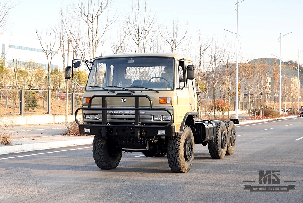 6×6 EQ2102 Dongfeng Off Road Truck Chassis_ Six Wheel Drive One and a Half 153 Cab Truck Chassis_Dongfeng AWD Export Special Purpose Vehicle Chassis