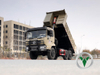 6x6 Off-Road Lowbed Dump Truck | Heavy-Duty Flat-Front Cab Tipper for Export