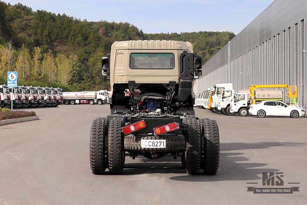 375hp Dongfeng 8X4 Flatbed Chassis_Dongfeng 10m Flatbed Chassis _30T Special Truck Chassis Export Special Chassis Conversion Manufacturer