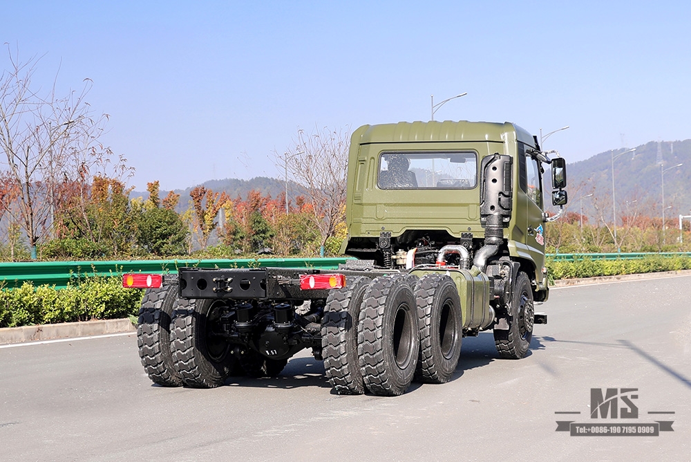 210hp Dongfeng 6*4 Tanker Truck Chassis_Dongfeng 6x4 Off Road Chassis_Flathead One-and-a-half Export Special Vehicle Chassis