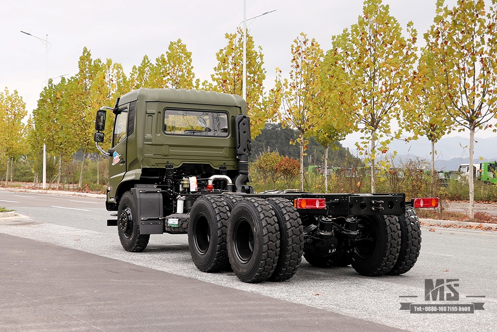 210hp Dongfeng 6*4 Off Road Truck Chassis_Dongfeng 6x4 Off-road Tanker Chassis_Flathead One-and-a-half Export Special Vehicle Chassis