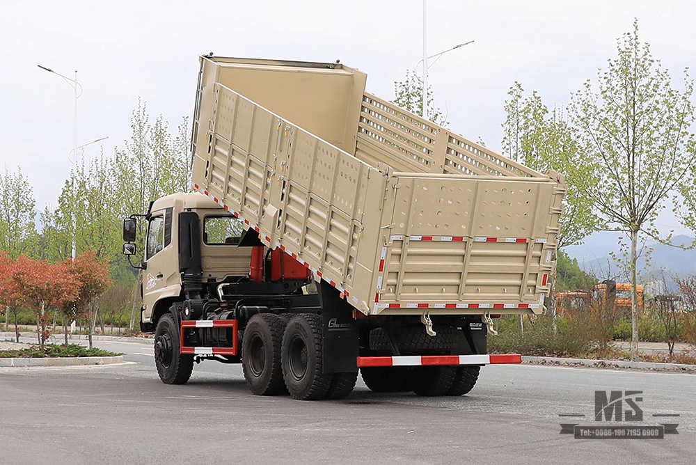 260hp Dongfeng Six Wheel Drive Dump Truck_6*6 Flat Head Single Row Tipper Truck Off Road Transportation Truck_Export Special Vehicle