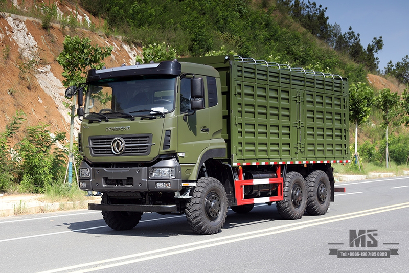 340 hp Dongfeng 6×6 Off Road Truck Six wheel Drive Dongfeng Flat Head One and a Half Row High Container Heavy Duty TruckCargo Truck Vehicle AWD 6*6 Export Special Vehicle