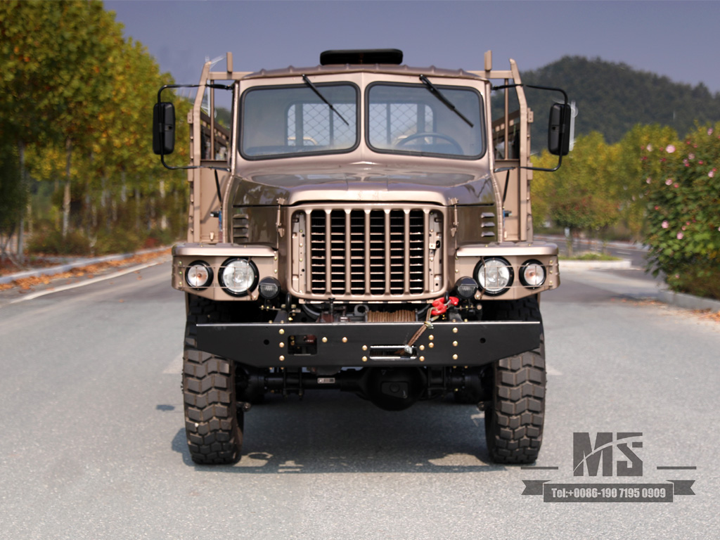 Classic EQ2082 Champagne Color Vehicle 6x6 Dongfeng pointed single row Mining Trucks Special Purpose Vehicle