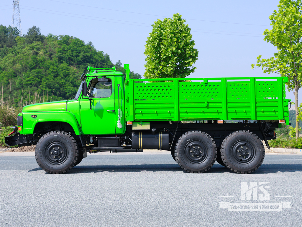 6X6 Dongfeng Turquoise EQ2082 SingleRow Cab Trucks 6WD Off-road Trucks