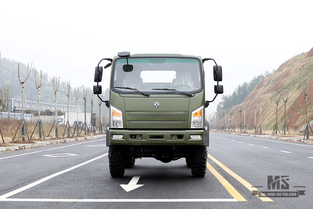 6*6 Dongfeng EQ2082 Chassis_ 6WD Army Green Flathead Chassis "Bobcat" Six Wheel Drive Chassis Configuration_Export Special Truck Chassis