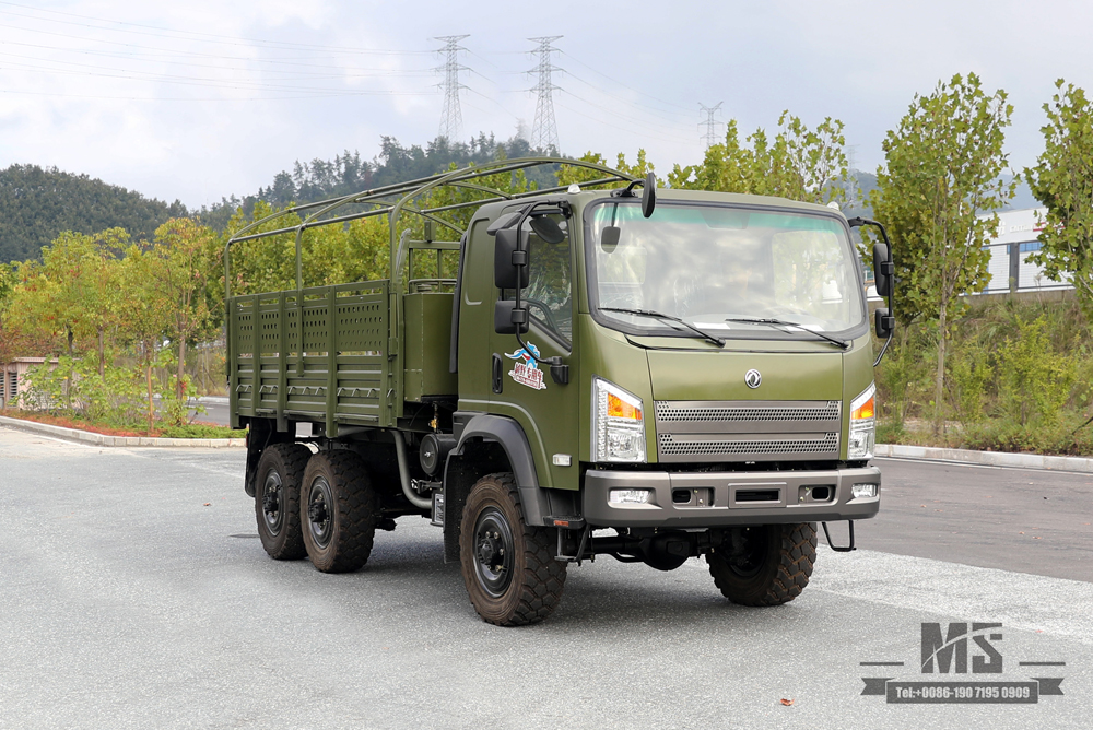 Flathead EQ240 Dongfeng 6WD Off-road Truck_EQ2082 Diesel Cargo Truck Factory_Dongfeng 6x6 All-Wheel Drive Civilian Off-road Truck for Sale_Export Special Vehicle
