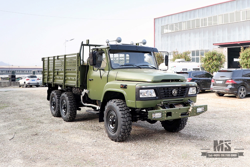 Dongfeng Army Green EQ2100 Off-road Truck_6×6 190 hp Classic Pointed Head Off-road Vehicle for sale_Dongfeng 6WD 245 Diesel Troop Carrier Export Special Vehicle 