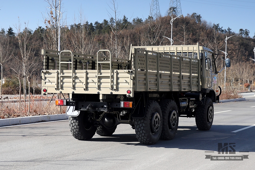 EQ2102 Dongfeng Six Wheel Drive Off Road Truck_ 6×6 Camel Grey One and a Half 153 Cab Transportation Truck_Dongfeng Classic AWD Truck Export Special Purpose Vehicle