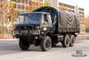 Dongfeng Six wheel Drive EQ2102 Off-road Truck_190 HP Three-axle Black Cargo Truck With Tarpaulin poles_All-wheel drive EQ2102G Export Special Purpose Vehicle