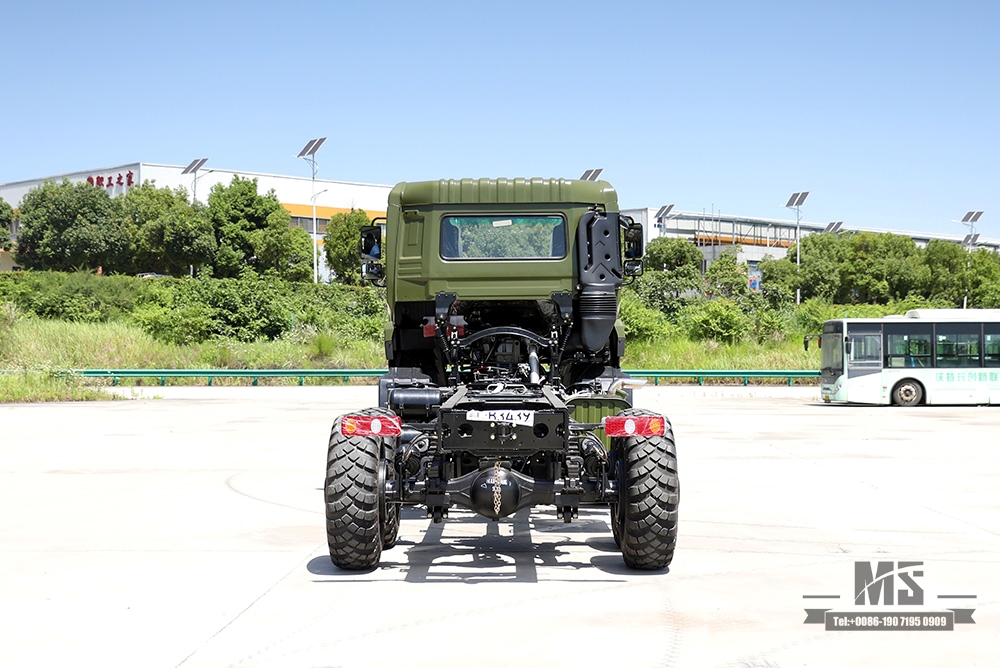 340hp Dongfeng 6×6 Chassis_Six wheel Drive Flat Head One and a Half Row Chassis Cargo Truck Chassis_6*6 Export Special Vehicle