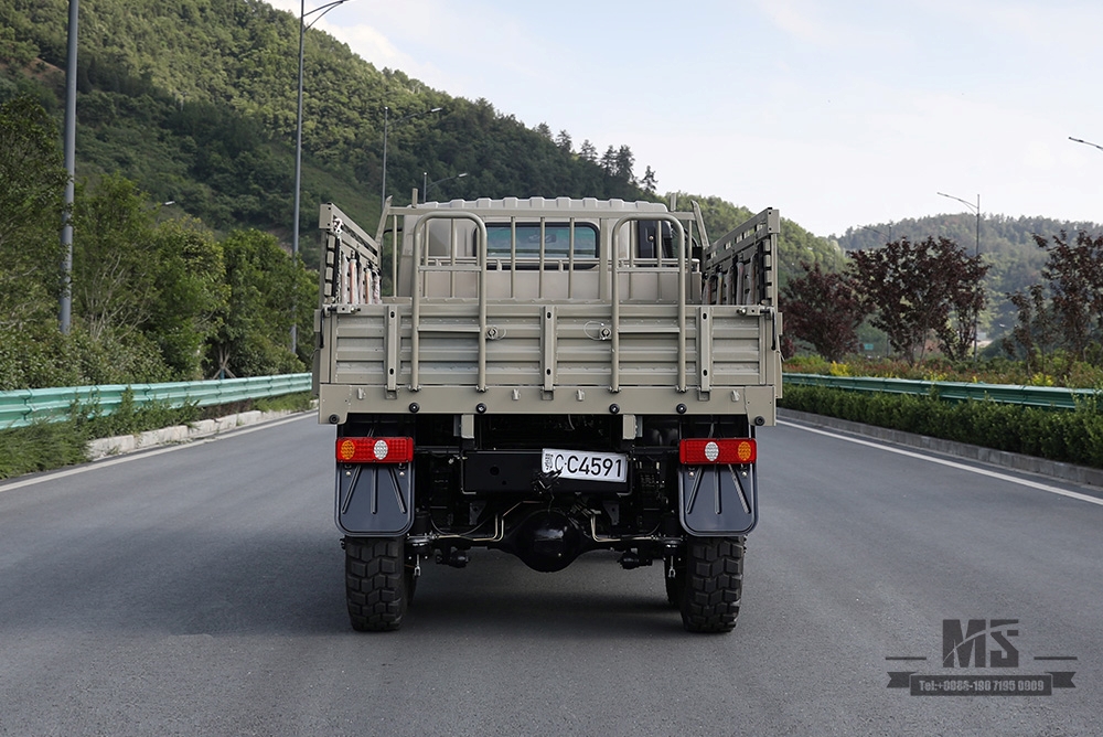 Beige 190HP Dongfeng EQ2082 6WD Off-road Truck_Dongfeng Six Wheel Drive Flathead 6X6 Diesel Cargo Truck Transportation Truck_Export Special Vehicle