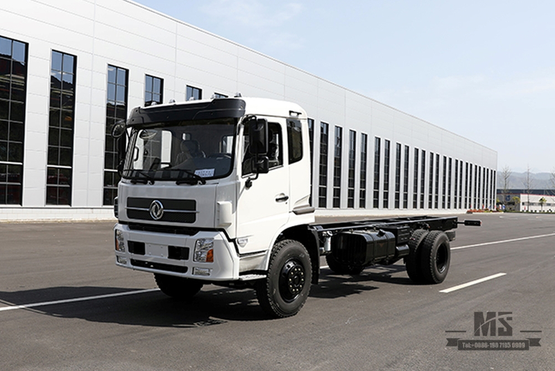 Dongfeng 4×2 Crane Chassis Flathead One-and-a-half cab 210hp Chassis with Truck Crane Export Special Chassis