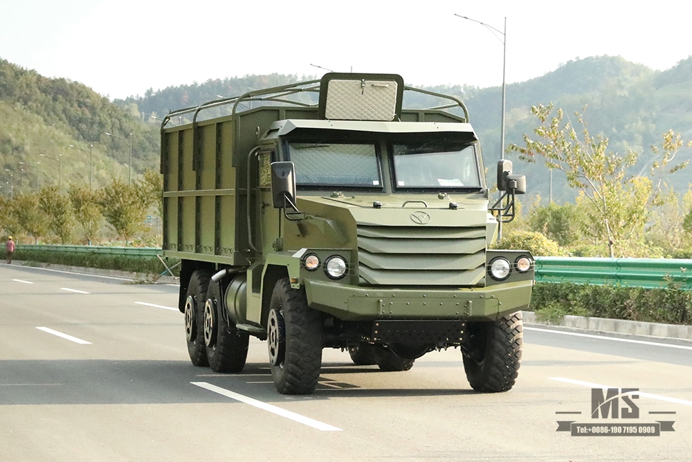 Dongfeng Six Wheel Drive Protective Box Truck_ 6×6 Pointed Head Off-Road Cargo Vehicle_Van Truck Transportation Truck_Dongfeng AWD Export Special Purpose Vehicle