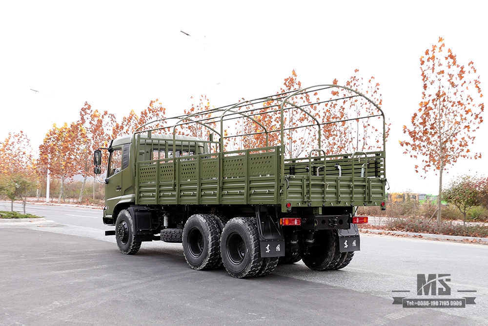 210hp Dongfeng 6*4 Off Road Truck _Dongfeng 6x4 Flathead One-and-a-half Cargo Truck With tarpaulin pole_Export Special Vehicle