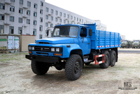 Dongfeng Six wheel Drive Off Road Dump Truck_EQ2100 6×6 210hp Pointed Head Single Row Transportation Truck_All-wheel-Drive Export Special Truck