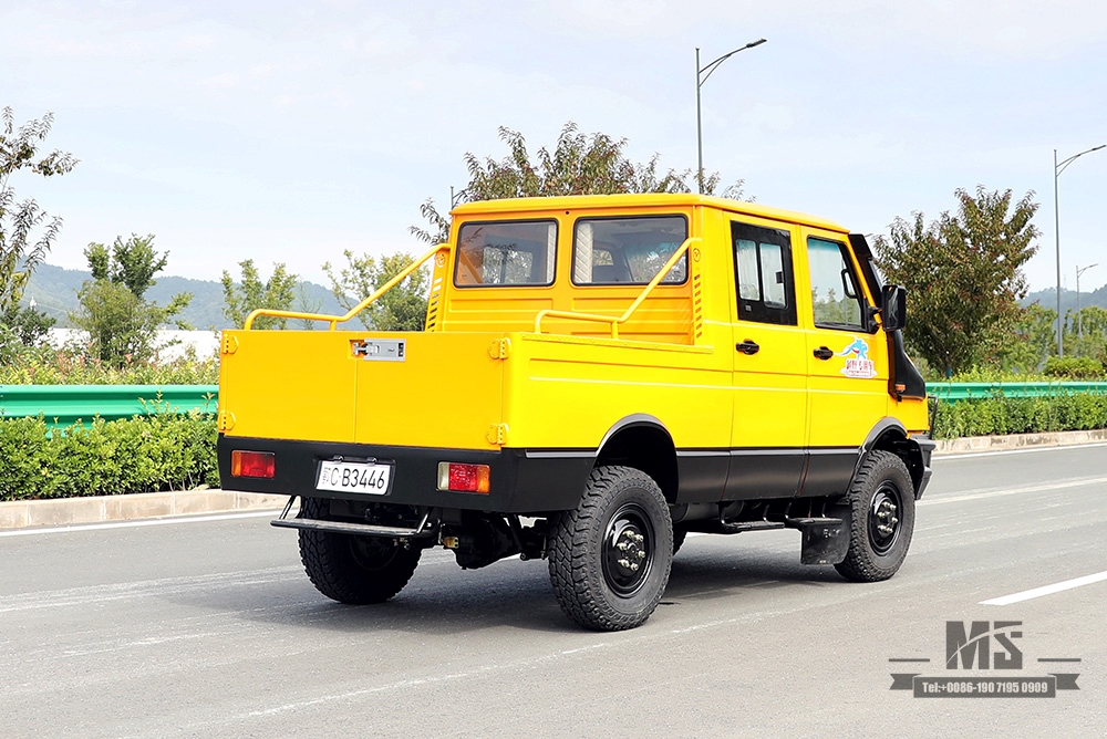 113 HP 4WD Iveco short-head Double Row Cab Pickup Truck _3T Small 6-seater Mini Off-road Truck_Classic Iveco 2045 Conversion Manufacturer Export Special Vehicle 