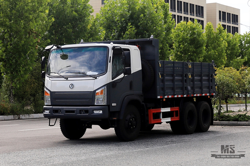 Dongfeng 6*6 Dump Truck Tipper Truck_Six Wheel Drive 260hp Single Row Pointed Head Mining Trucks_Export Special Vehicle