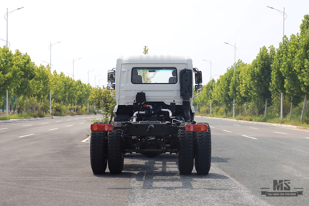 Dongfeng 4×2 Truck Mounted Crane Chassis 266hp New Flathead Cabin Row Half Chassis with Truck Crane Export Special Chassis