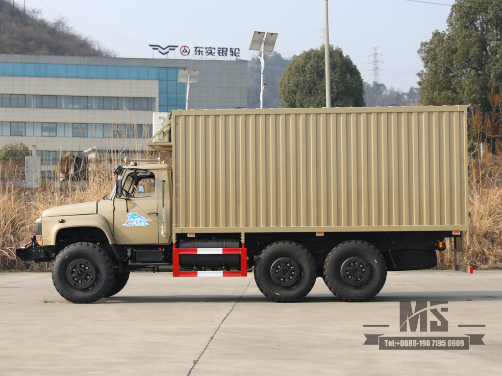 EQ2100 Six-wheel-drive Van-type Off-road Vehicle | Air Condition cargo | made in china | Outdoor mobile office vehicle.