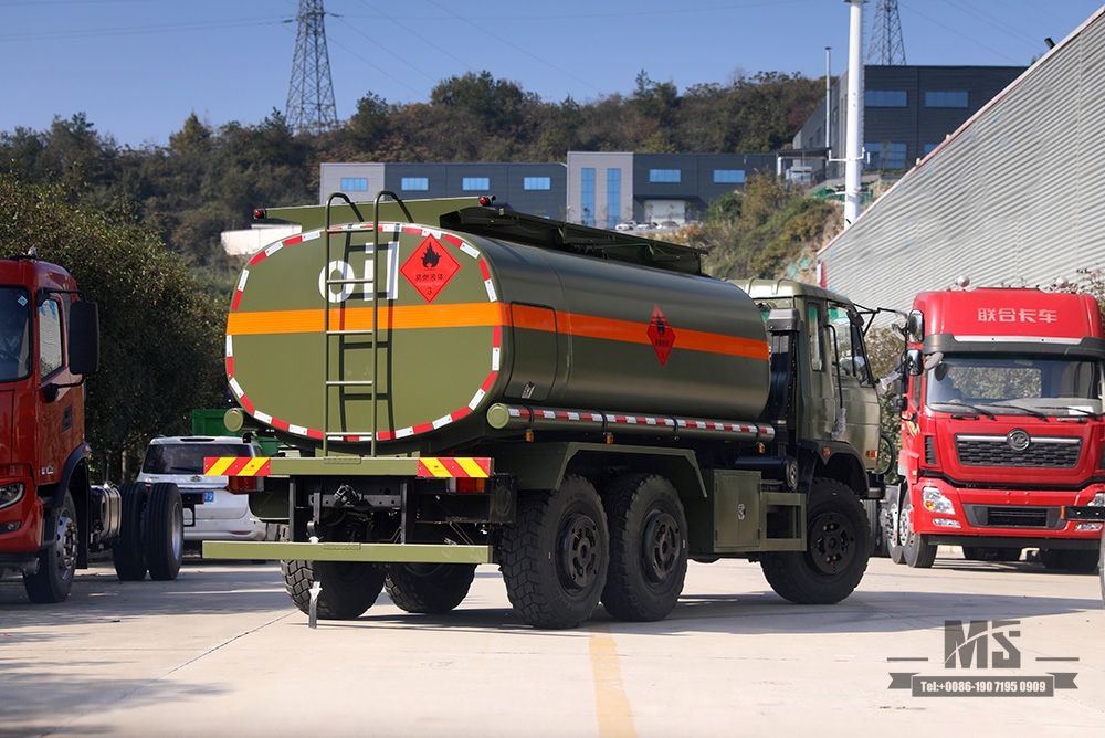 190HP Dongfeng EQ2102 Tanker Truck _Dongfeng Six-wheel drive Off-road Special Chassis Modified 8~10m³ Tanker Truck_Export Special Purpose Vehicle