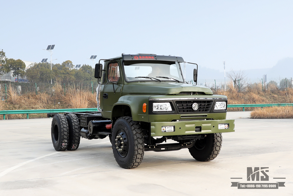 Dongfeng 4*2 Off Road Chassis_210 hp Tip Head Single Row Cargo Truck Chassis for sale_Dongfeng Export Special Vehicle Chassis