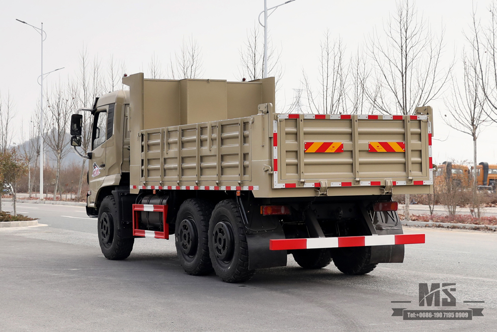 210hp Dongfeng Six Wheel Drive Dump Truck_ 6×6 Flat Head Tipper Truck 6*6 Off Road Transportation Truck_Export Special Vehicle