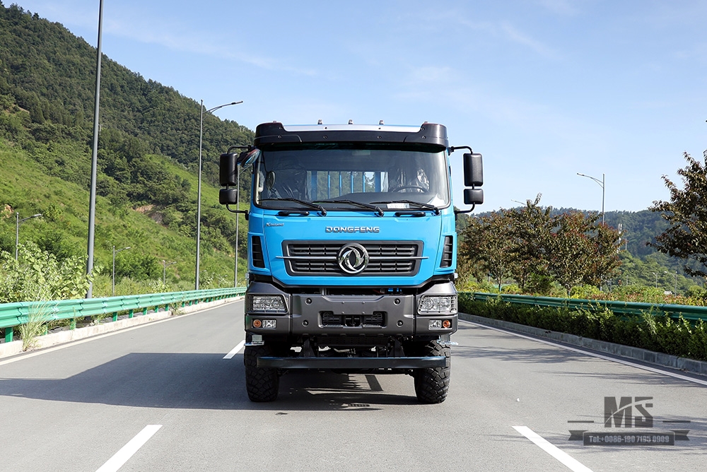 340hp Dongfeng 6*6 Truck_Dongfeng Six Wheel Drive Flat Head Cargo Truck With Brake Water Cooling Tank Long Distance Truck_Export Special Vehicle