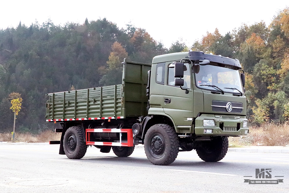 210 hp Dongfeng 4*4 Off Road Dump Truck_4×4 Off-road Flathead Row Half Truck_Dongfeng Four Wheel Drive Export Special Vehicle