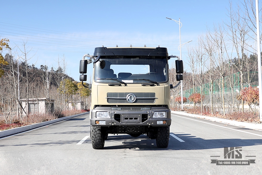 210hp Dongfeng Six wheel Drive Chassis for Sale_6*6 EQ2102 Flathead Head Truck Chassis Coversion Manufacturer_Dongfeng 6×6 Export Special Vehicle Chassis