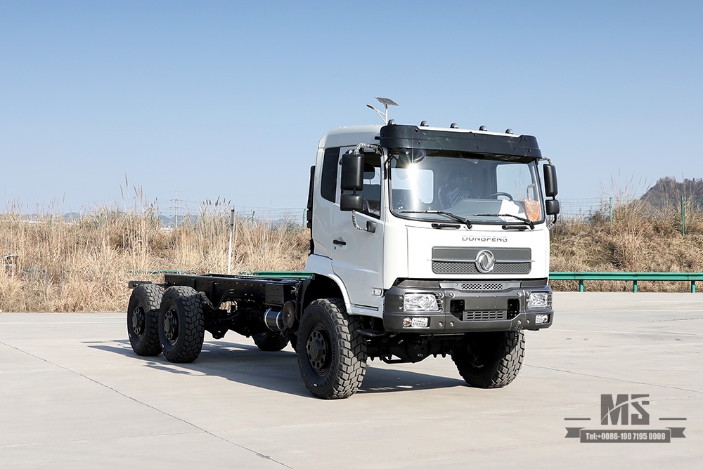 Dongfeng Six wheel Drive Chassis_6*6 YC6A260 Flathead Head Truck Chassis for Sale_Dongfeng Export Special Vehicle Chassis