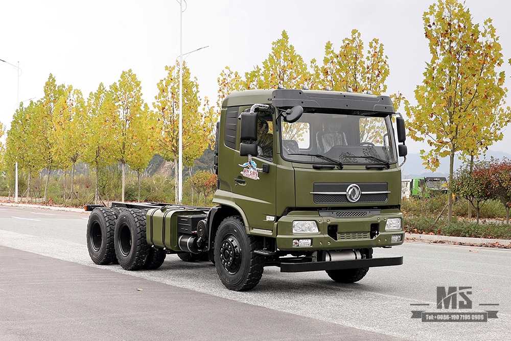 210hp Dongfeng 6*4 Off Road Truck Chassis_Dongfeng 6x4 Off-road Tanker Chassis_Flathead One-and-a-half Export Special Vehicle Chassis