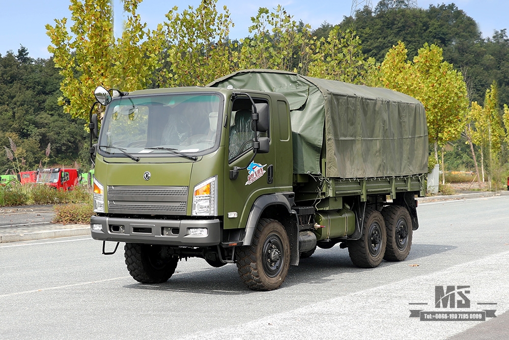 170 hp Dongfeng 6WD EQ2082 Off-road Truck_EQ240 Flathead Diesel Cargo Truck Factory_Dongfeng 6x6 All-Wheel Drive Civilian Off-road Truck for Sale_Export Special Vehicle