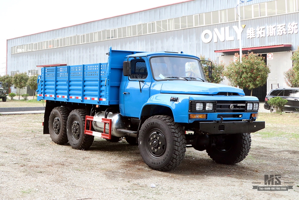 Dongfeng Six wheel Drive Off Road Dump Truck_EQ2100 6×6 210hp Pointed Head Single Row Transportation Truck_All-wheel-Drive Export Special Truck