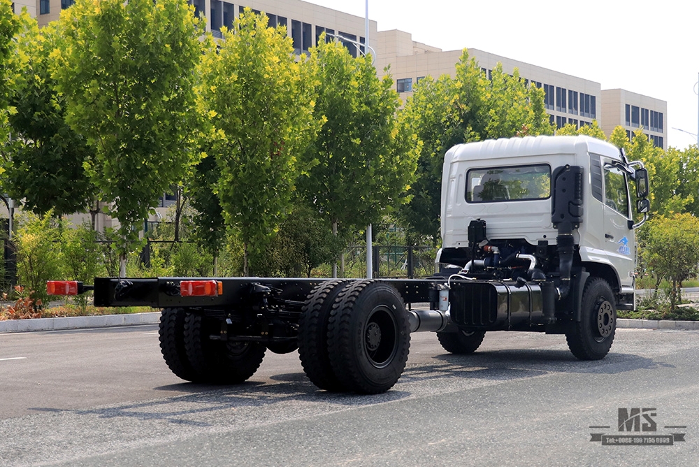 Dongfeng 4×2 Truck Mounted Crane Chassis 266hp New Flathead Cabin Row Half Chassis with Truck Crane Export Special Chassis