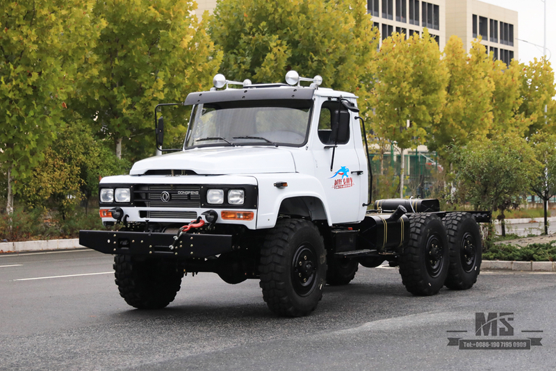 Dongfeng 170 hp 6WD Chassis_Dongfeng EQ2082 six-wheel drive off-road truck chassis transport vehicle_6×6 pointed 25Y truck export special chassis