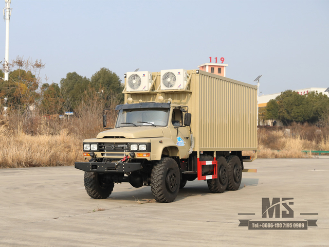 EQ2100 Six-wheel-drive Van-type Off-road Vehicle | Air Condition cargo | made in china | Outdoor mobile office vehicle.