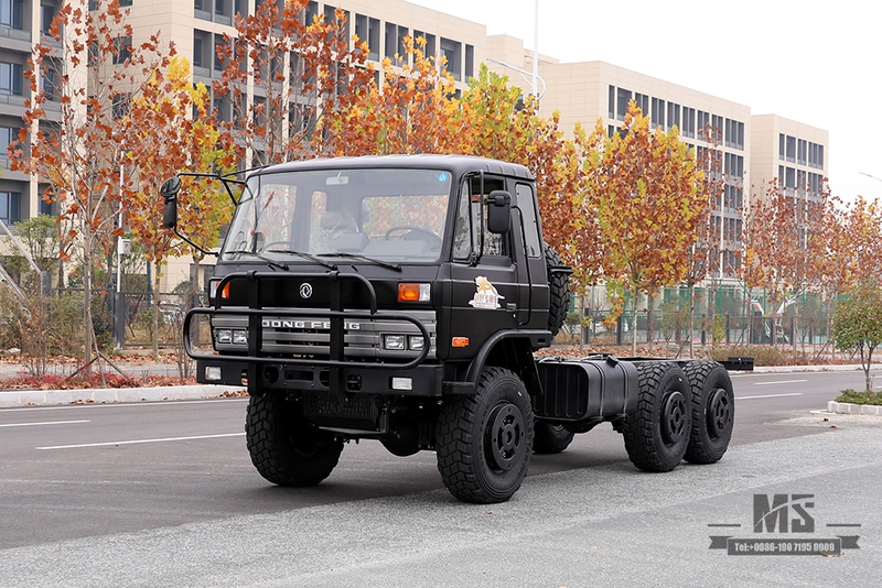 190 HP Dongfeng EQ2102 Off-road Three-axle Truck Chassis_Black Six wheel Drive Black Cargo Truck Chassis_All-wheel drive EQ2102G Export Special Purpose Vehicle Chassis
