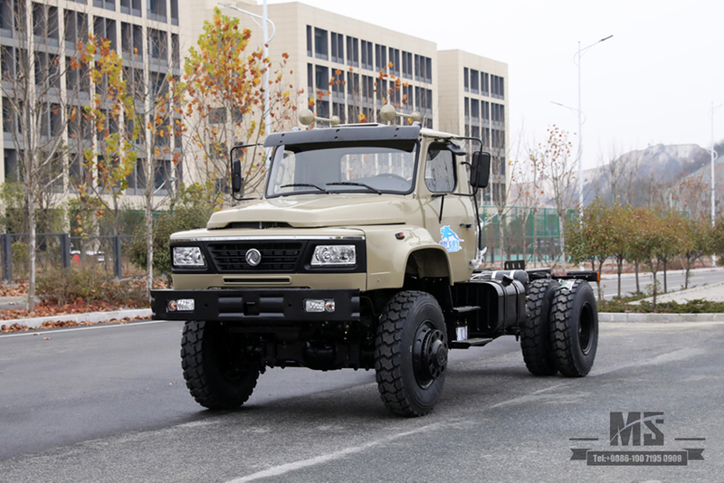 240hp Dongfeng Four-wheel Drive Off-road Vehicle Chassis_Long Head Cab Truck Chassis_4*4 Customised Export Special Purpose Vehicle Chassis