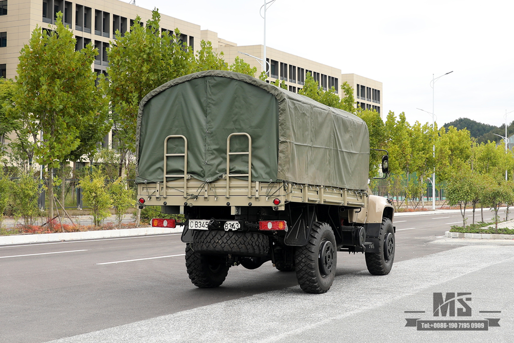 4*4 Dongfeng Cargo Truck_190 hp Long-head 2.5T Off-road Truck with Winch and tarpaulin pole_Four Wheel Drive Truck Manufacturer Export Special Purpose Vehicle