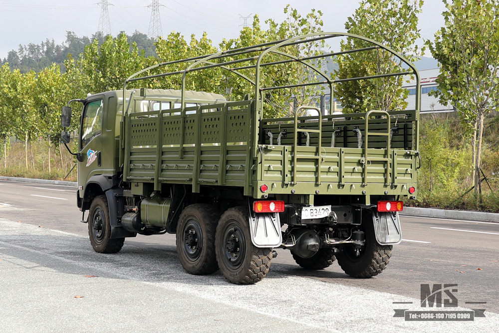 Flathead EQ240 Dongfeng 6WD Off-road Truck_EQ2082 Diesel Cargo Truck Factory_Dongfeng 6x6 All-Wheel Drive Civilian Off-road Truck for Sale_Export Special Vehicle