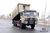 6×6 Camel Grey Dongfeng Six Wheel Drive Dump Truck_Flat Head Cargo Box Baffle Heightened Tipper Truck Conversion Factory_Export Special Vehicle