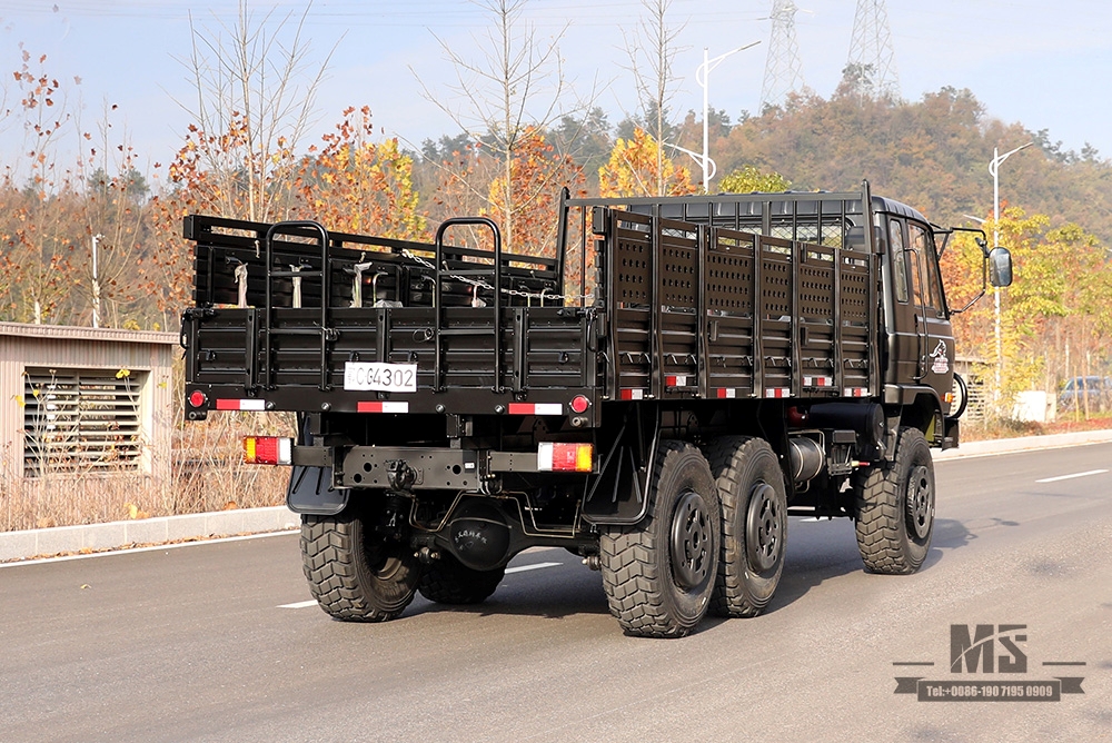 Dongfeng Six wheel Drive EQ2102 Truck_190 HP 3.5T Three-axle Six wheel Drive Black Off-road Cargo Truck_All-wheel drive EQ2102G Export Special Purpose Vehicle