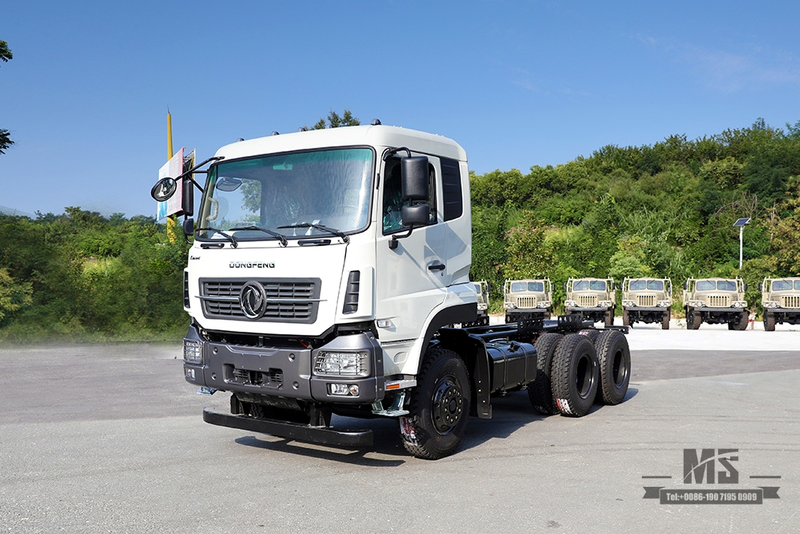 280 HP Heavy Commercial Vehicle Chassis_Dongfeng 6×4 Dump Truck Chassis Modification_Dongfeng Off-road Three-axle Front 5T Rear Double 10T Special Vehicle