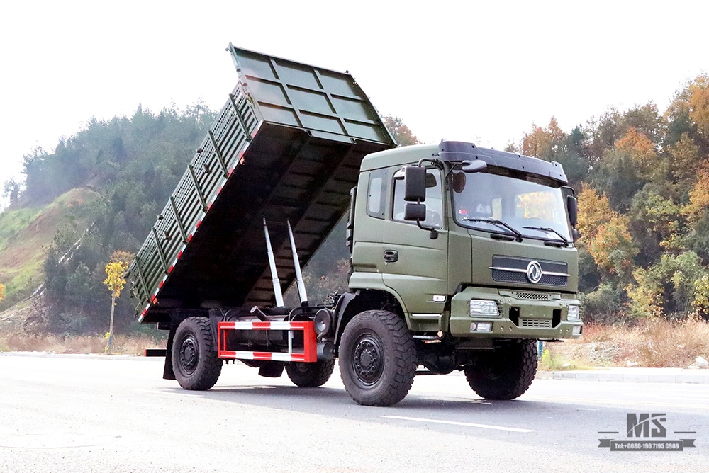 Dongfeng 4*4 Off Road Dump Truck_Dongfeng 210hp 4×4 Off-road Flathead Row Half Truck_Export Special Vehicle