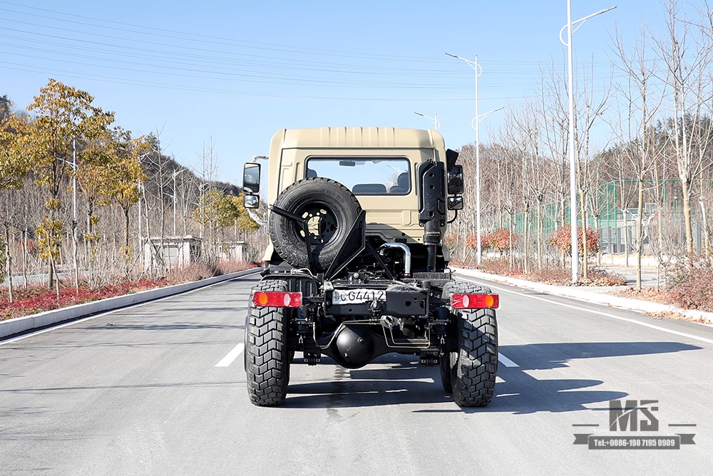 210hp Dongfeng Six wheel Drive Chassis for Sale_6*6 EQ2102 Flathead Head Truck Chassis Coversion Manufacturer_Dongfeng 6×6 Export Special Vehicle Chassis