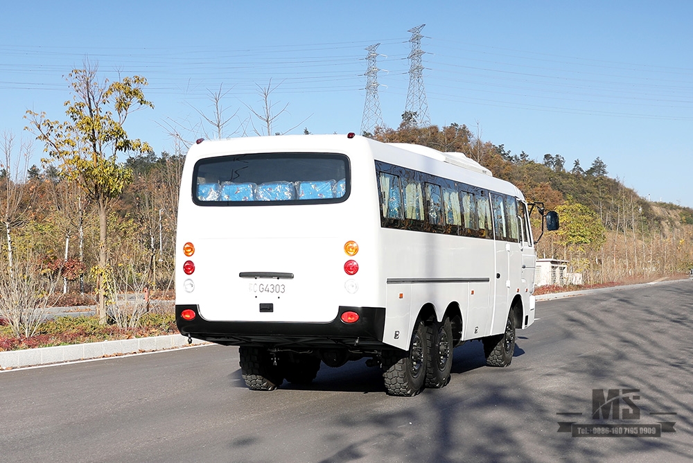 190 hp Dongfeng Six-wheel Drive Off Road Bus 6*6 Manual Six-speed Bus_Dongfeng Bus Conversion Manufacturer Export Special Vehicle