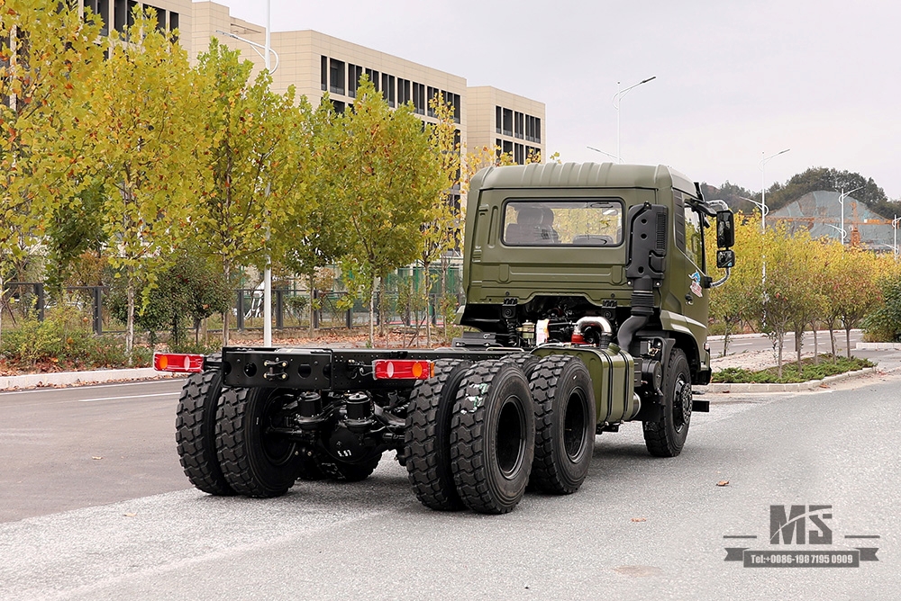 210hp Dongfeng 6*4 Off Road Truck Chassis_Dongfeng 6x4 Off-road Tanker Chassis_Flathead One-and-a-half Export Special Vehicle Chassis