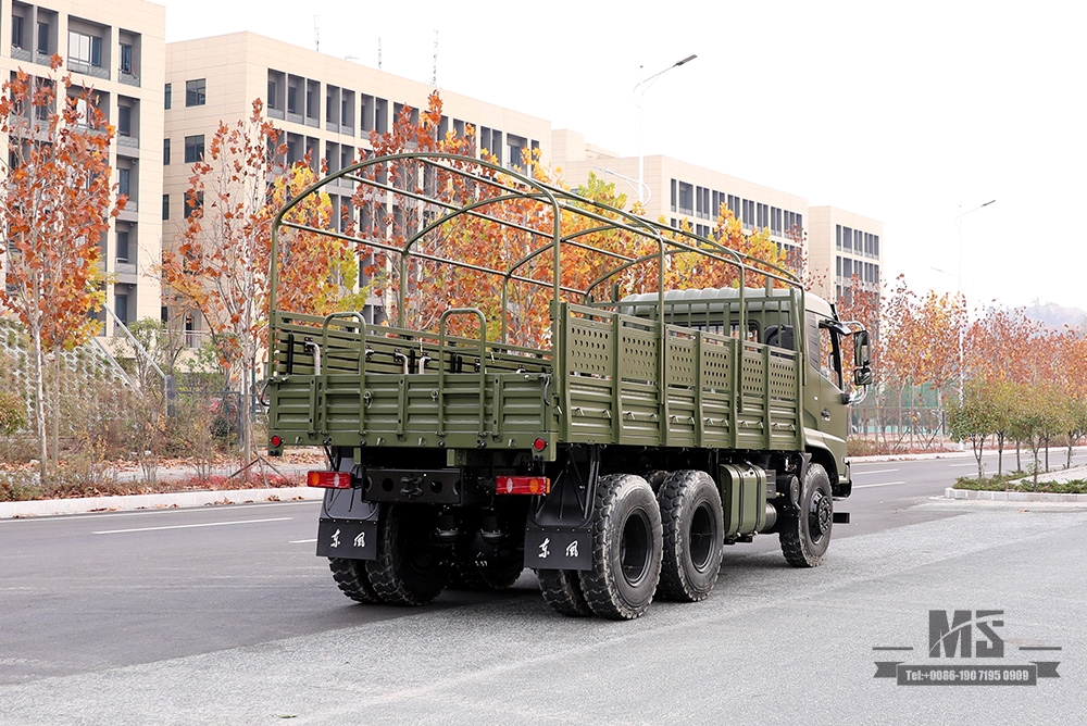 210hp Dongfeng 6*4 Off Road Truck _Dongfeng 6x4 Flathead One-and-a-half Cargo Truck With tarpaulin pole_Export Special Vehicle